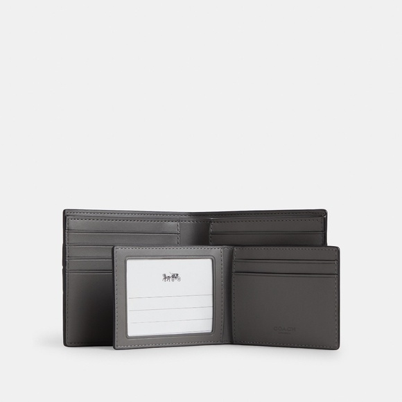 3-In-1 Wallet In Signature Canvas With Varsity Stripe - Picture 3 of 5